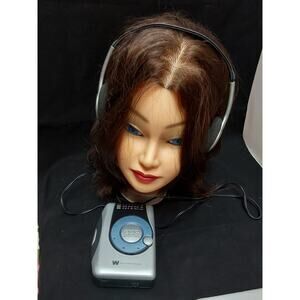 White Westinghouse AM/FM Stereo Cassette player WCS-12330 with head set